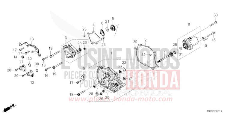 COUVERCLE DE CHANGEMENT (DCT) de Gold Wing GLINT WAVE BLUE METALLIC (B197H) de 2022